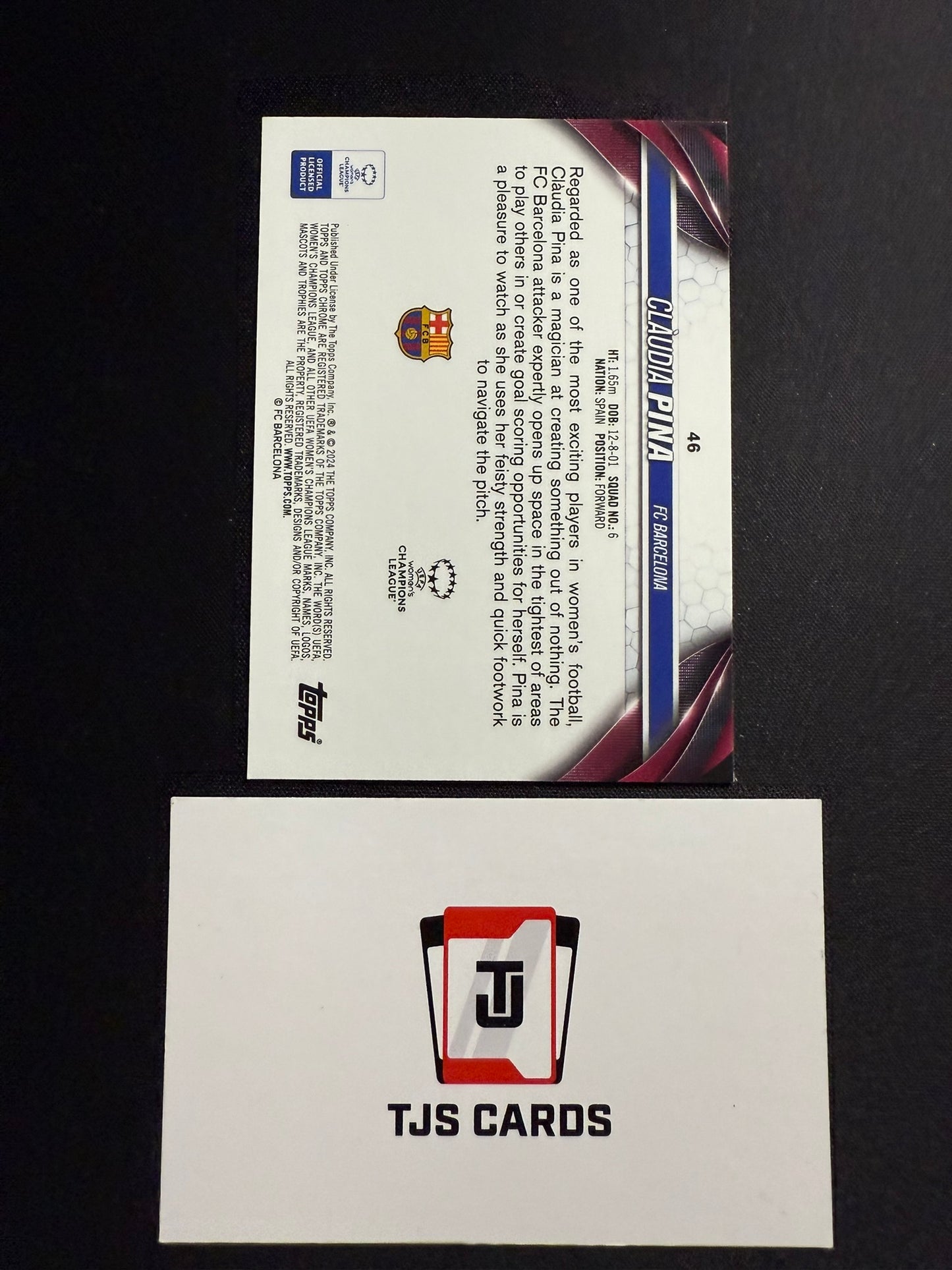 Claudia Pina - Green Prism /150 - TOPPS Chrome UWCL 2023/24