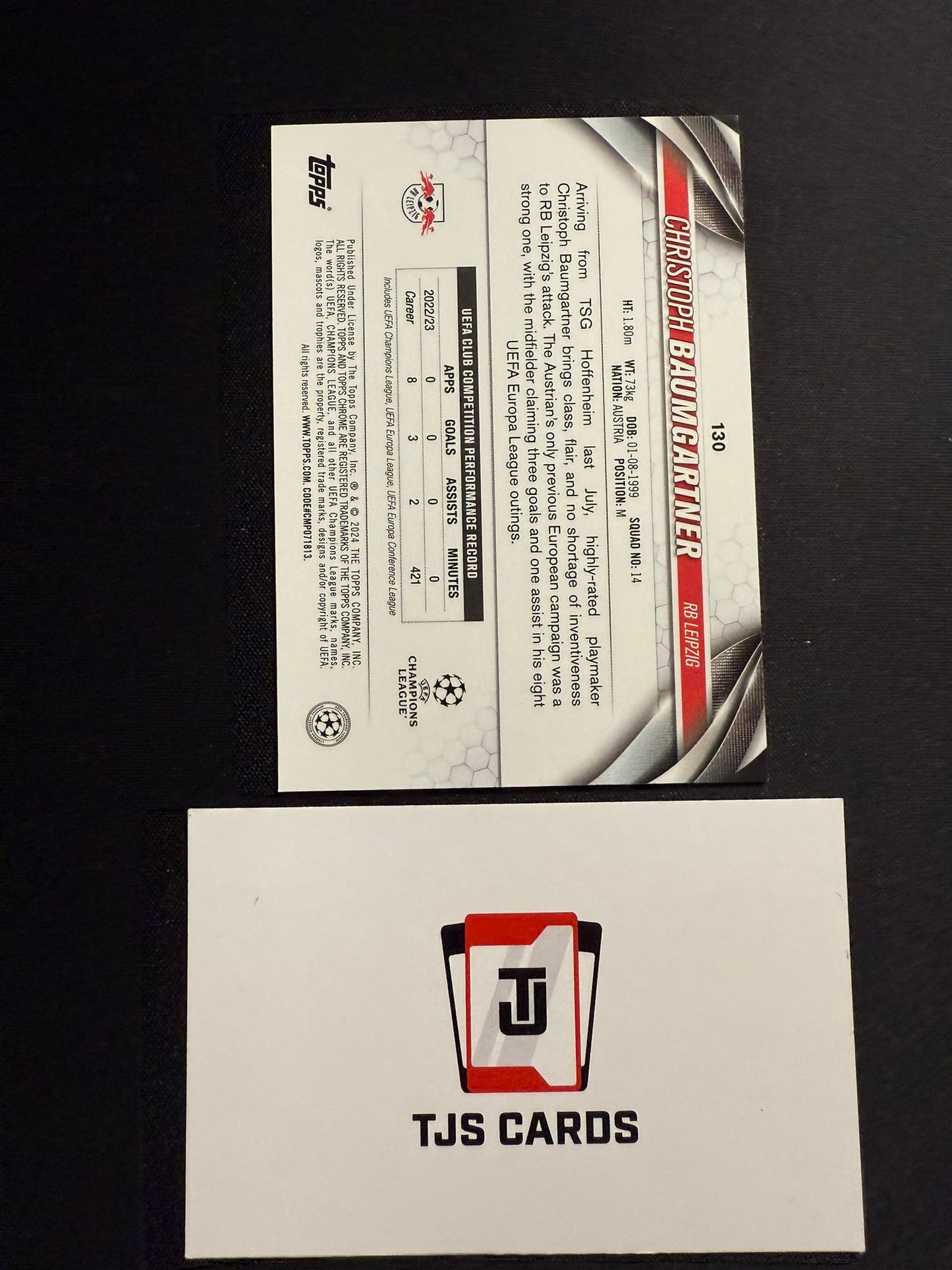 Christoph Baumgartner - Toppsfractor /52 - TOPPS Chrome UCC 2023/24