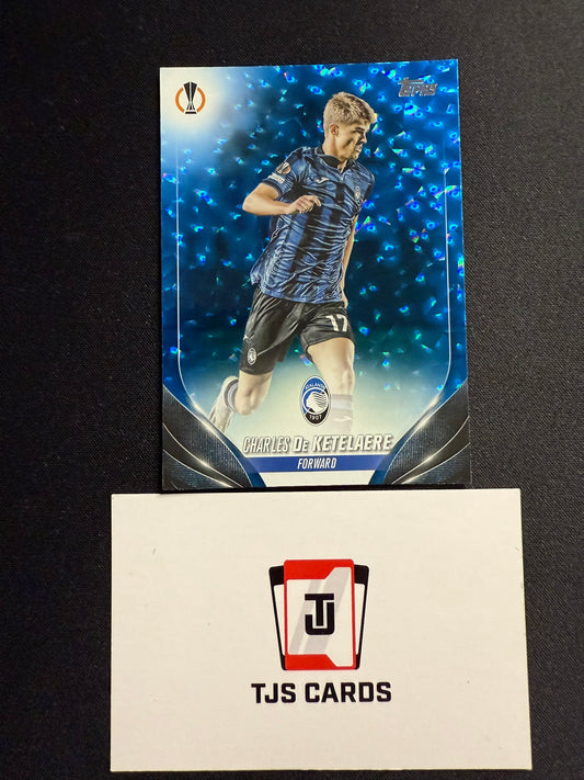 Charles De Ketelaere - Blue Icy /75 - TOPPS UCC 2023/24