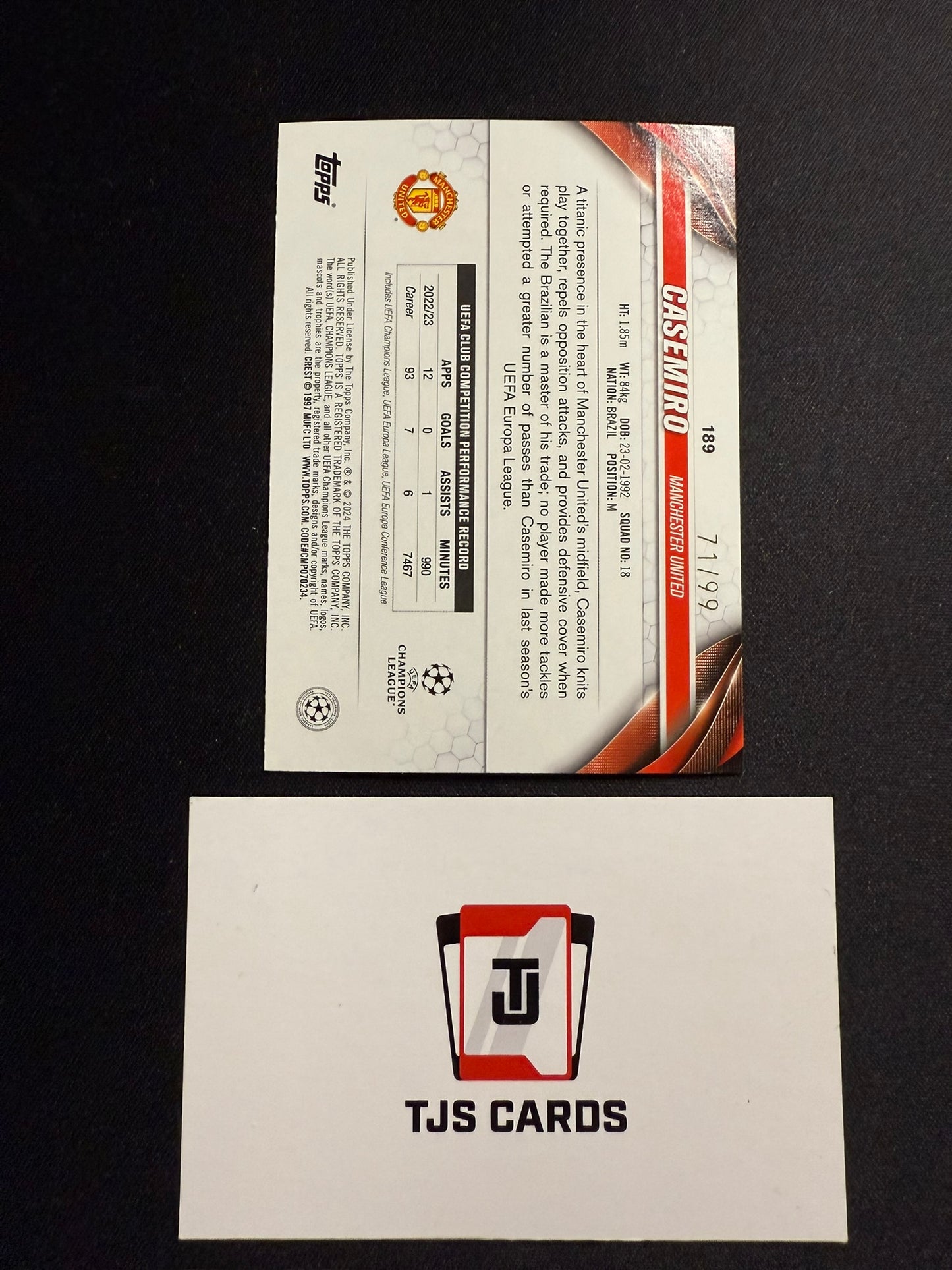 Casemiro - Green /99 - TOPPS UCC 2023/24