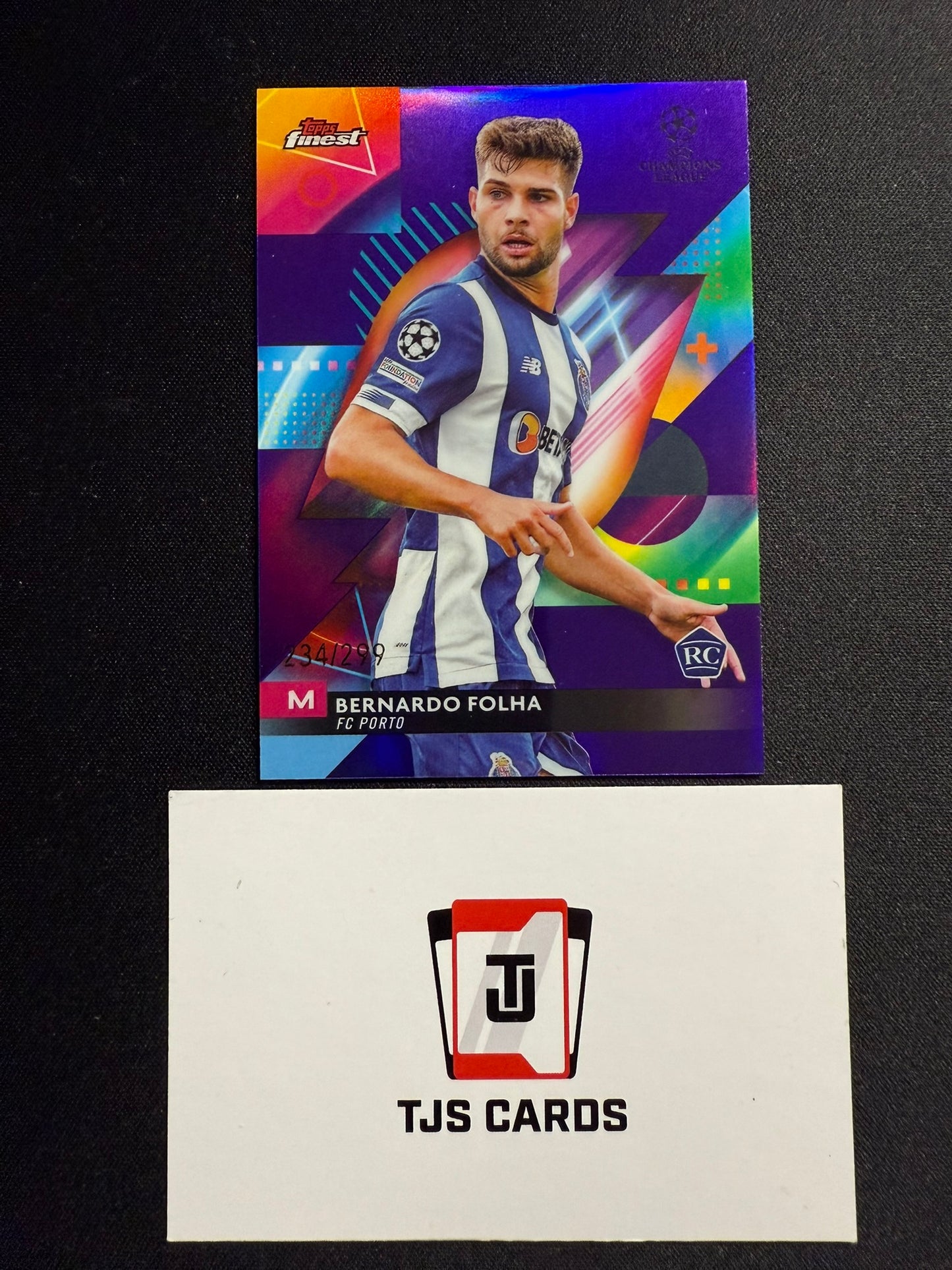 Bernardo Folha - Rookie Purple /299 - TOPPS Finest UCC 2023/24