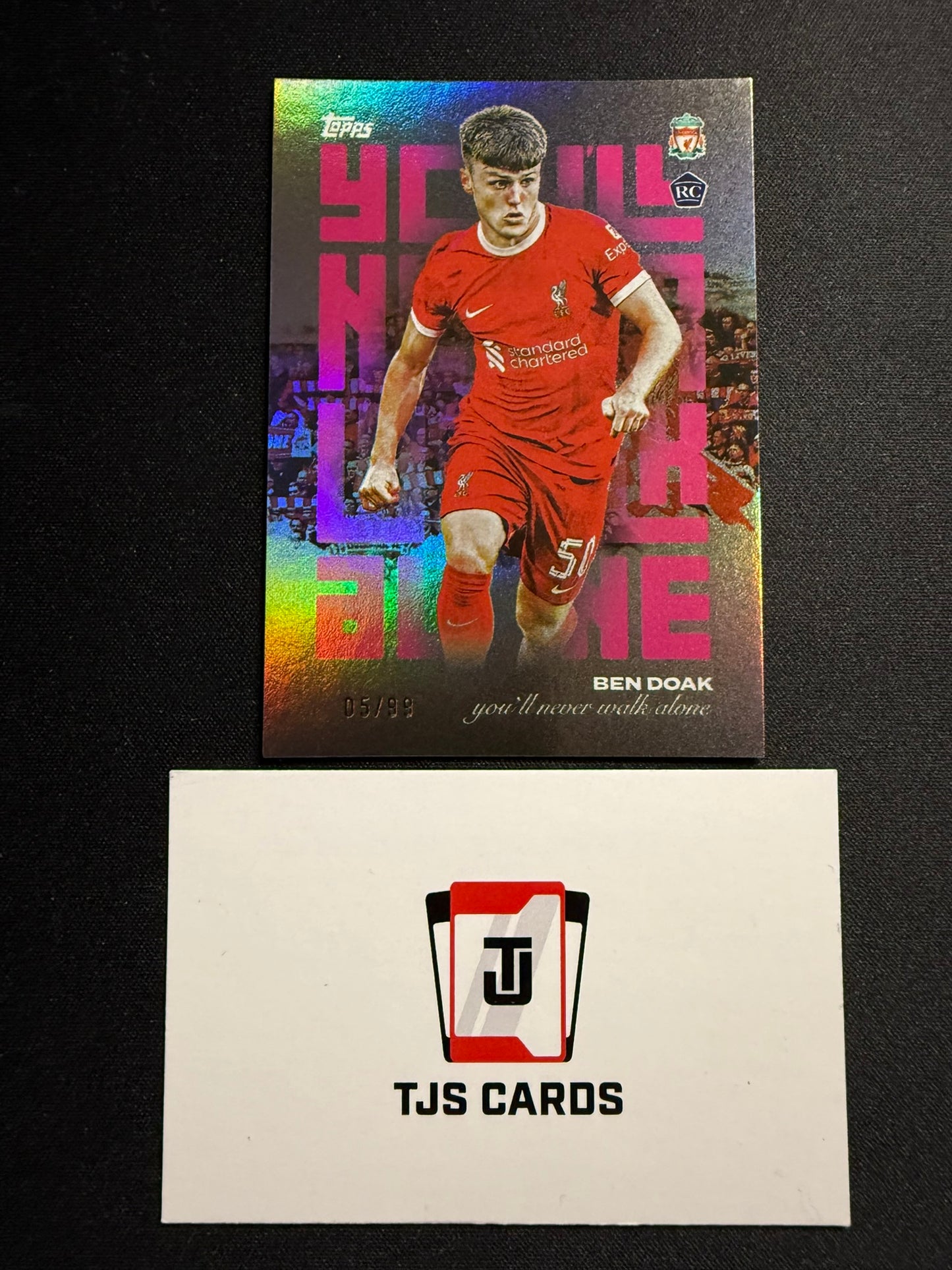 Ben Doak - Rookie Pink YNWA /199 - TOPPS Liverpool Team Set 2023/24