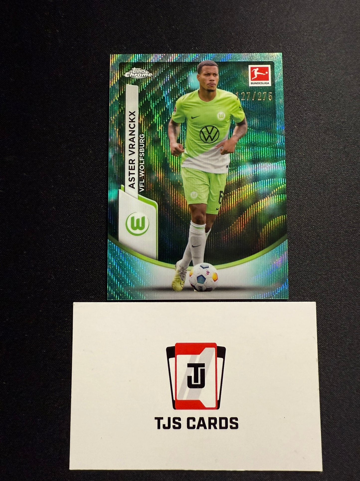 Aster Vranckx - Aqua Wave /275 - TOPPS Bundesliga Chrome 2023/24