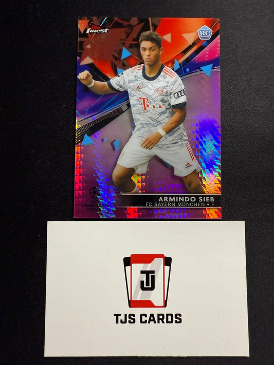 Armindo Sieb - Rookie Pink Pulsar /125 - TOPPS Finest UCL 2021/22
