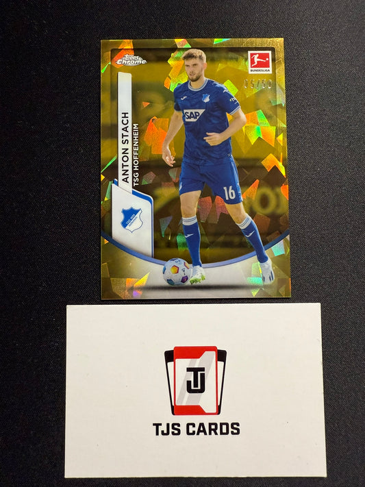 Anton Stach - Gold /50 - TOPPS Bundesliga Sapphire 2023/24