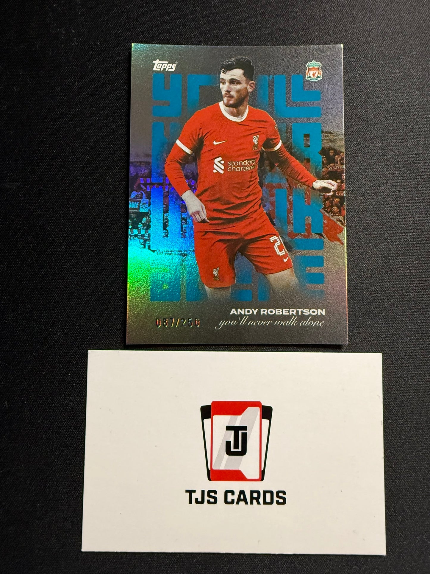 Andy Robertson - Aqua YNWA /250 - TOPPS Liverpool Team Set 2023/24