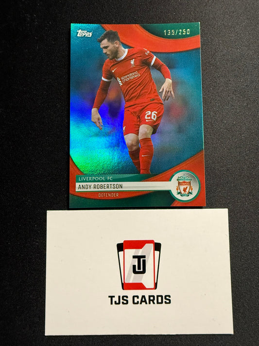 Andy Robertson - Aqua /250 - TOPPS Liverpool Team Set 2023/24