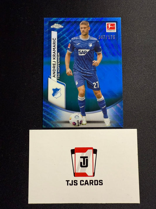 Andrej Kramaric - Blue Wave /175 - TOPPS Bundesliga Chrome 2023/24