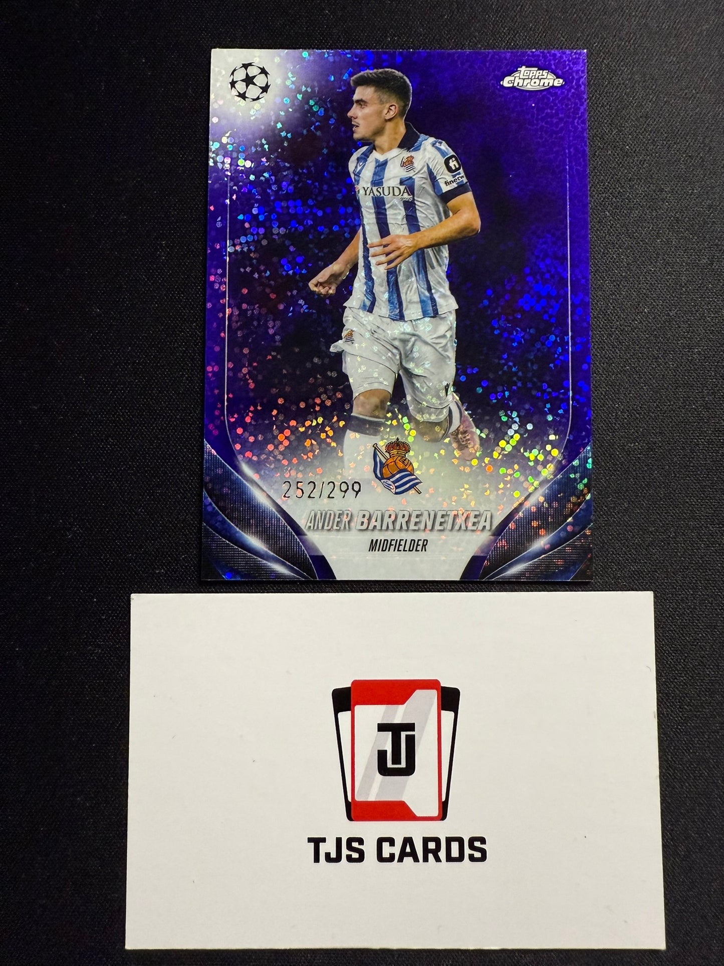 Ander Barrenetxea - Purple Speckle /299 - TOPPS Chrome UCC 2023/24
