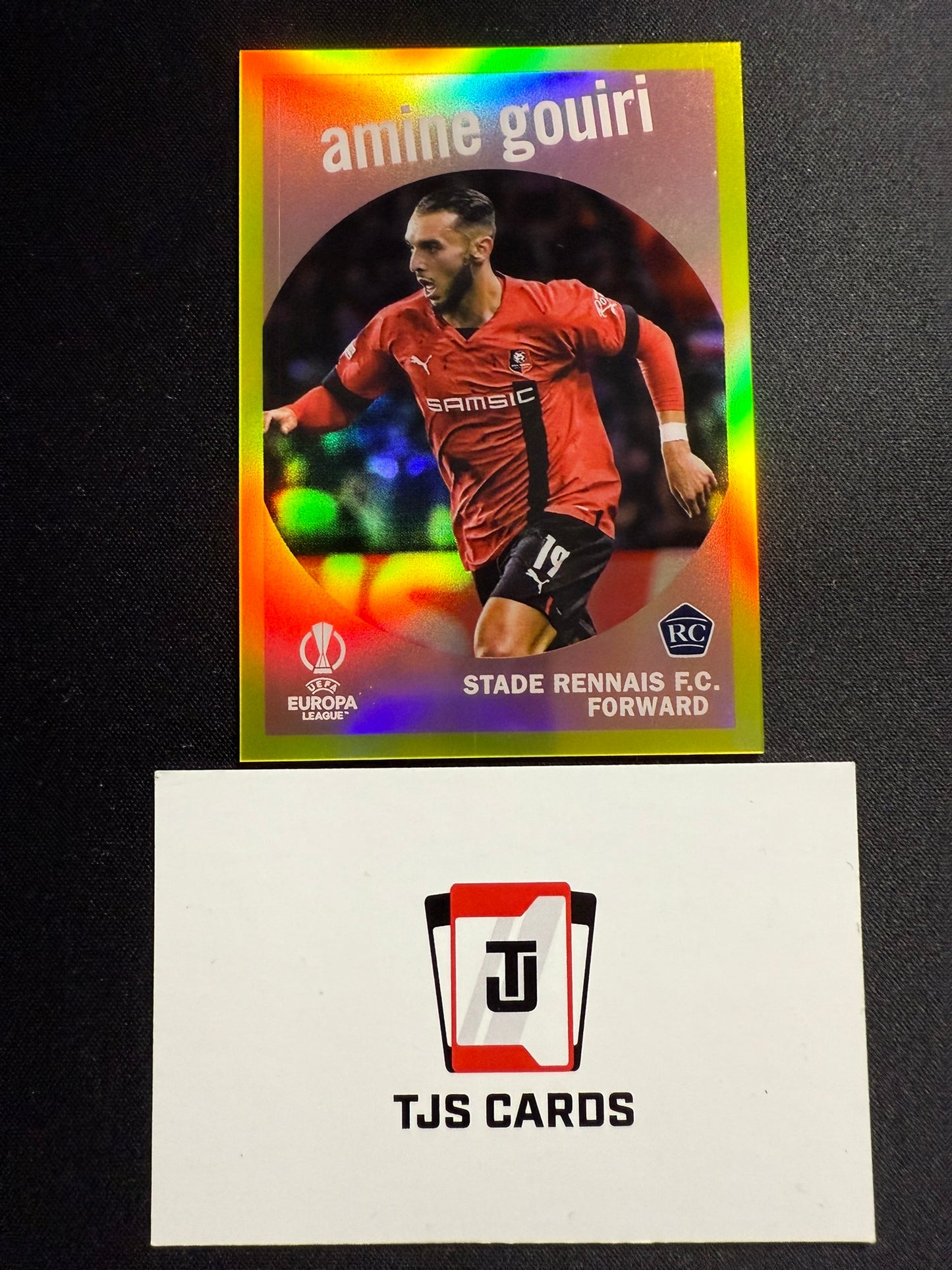 Amine Gouiri - Rookie 1959 Yellow /125 - TOPPS Chrome UCC 2022/23