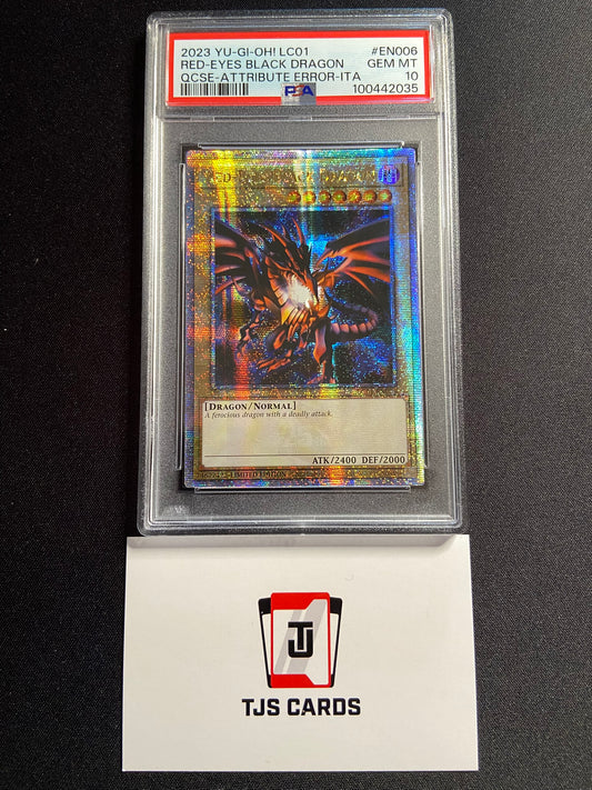 Red-Eyes Black Dragon - PSA 10 - Quarter Century Secret Rare Limited Edition LC01-EN006 - YuGiOh