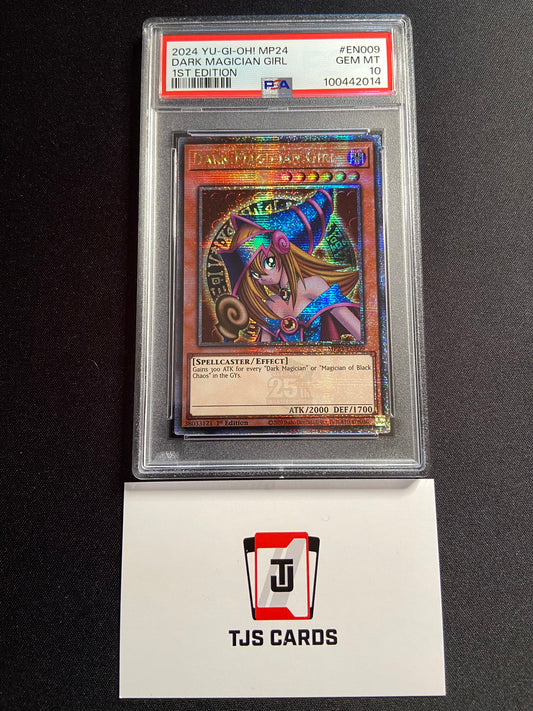 Dark Magician Girl - PSA 10 - Quarter Century Secret Rare 1st Edition MP24-EN009 - YuGiOh