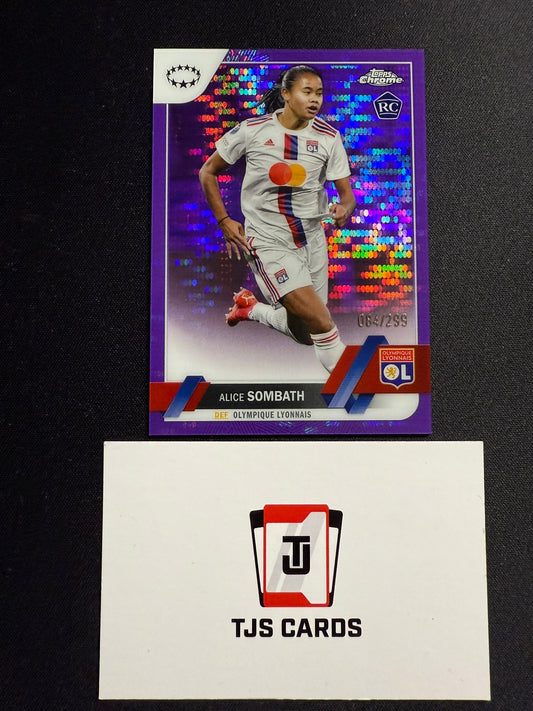 Alice Sombath - Rookie Purple Pulsar /299 - TOPPS Chrome UWCL 2022/23