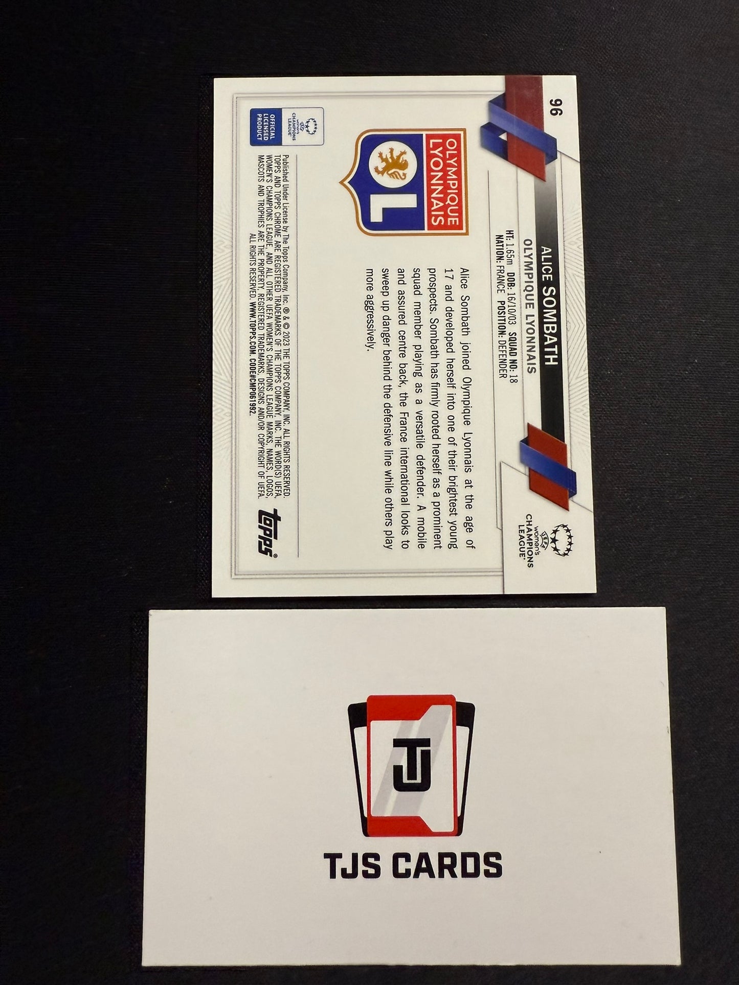 Alice Sombath - Rookie Purple Pulsar /299 - TOPPS Chrome UWCL 2022/23