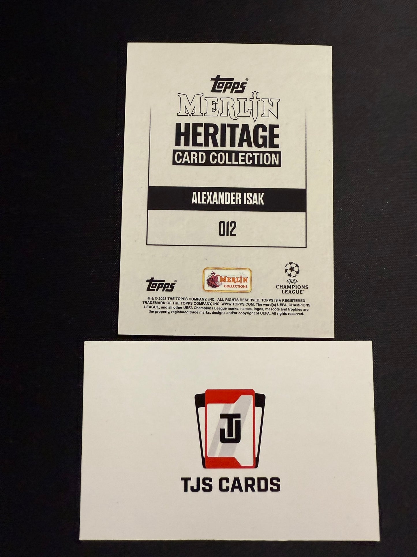 Alexander Isak - Purple /99 - TOPPS Merlin Heritage UCC 2023/24