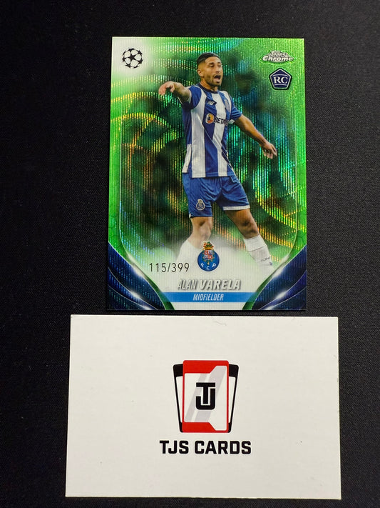 Alan Varela - Rookie Green Wave /399 - TOPPS Chrome UCC 2023/24