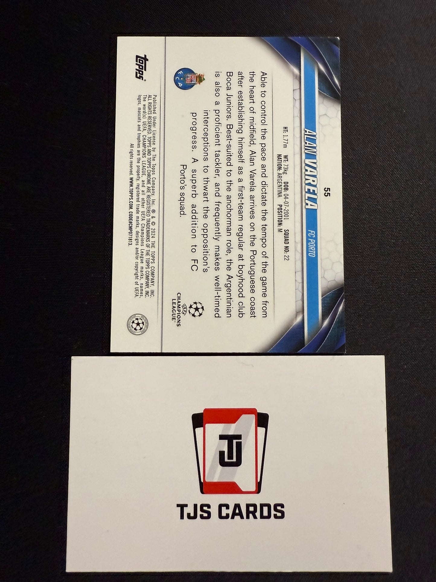 Alan Varela - Rookie Green Wave /399 - TOPPS Chrome UCC 2023/24