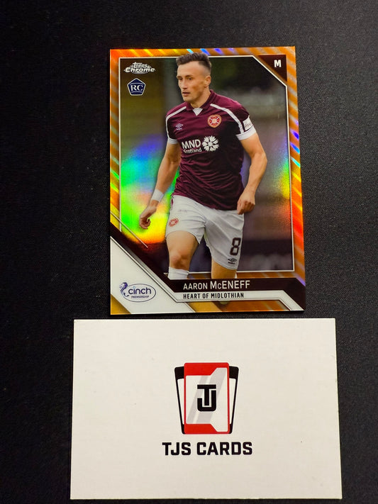 Aaron McEneff - Rookie Orange /25 - TOPPS Chrome SPFL 2021/22