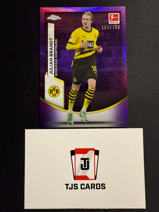 Julian Brandt - Purple /299 - TOPPS Bundesliga Chrome 2023/24