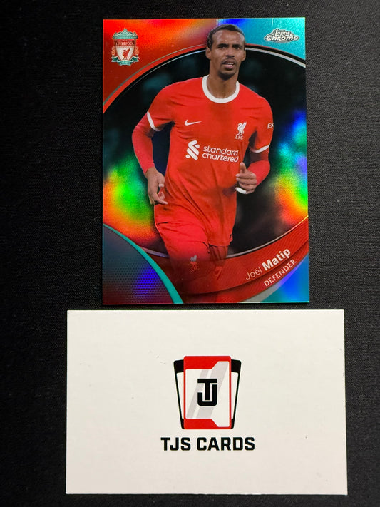 Joel Matip - Aqua /99 - TOPPS Liverpool Chrome 2023/24
