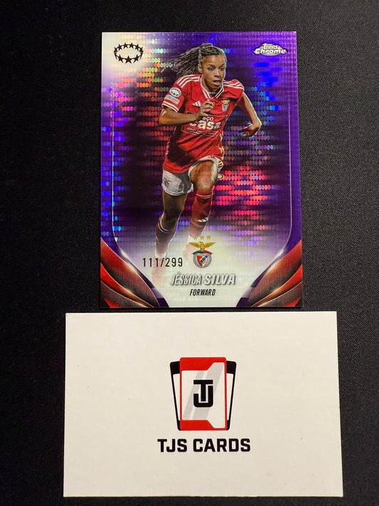 Jessica Silva - Purple Pulsar /299 - TOPPS Chrome UWCL 2023/24