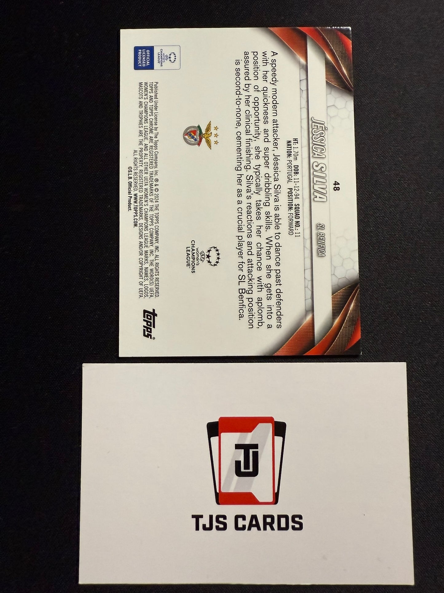 Jessica Silva - Purple Pulsar /299 - TOPPS Chrome UWCL 2023/24