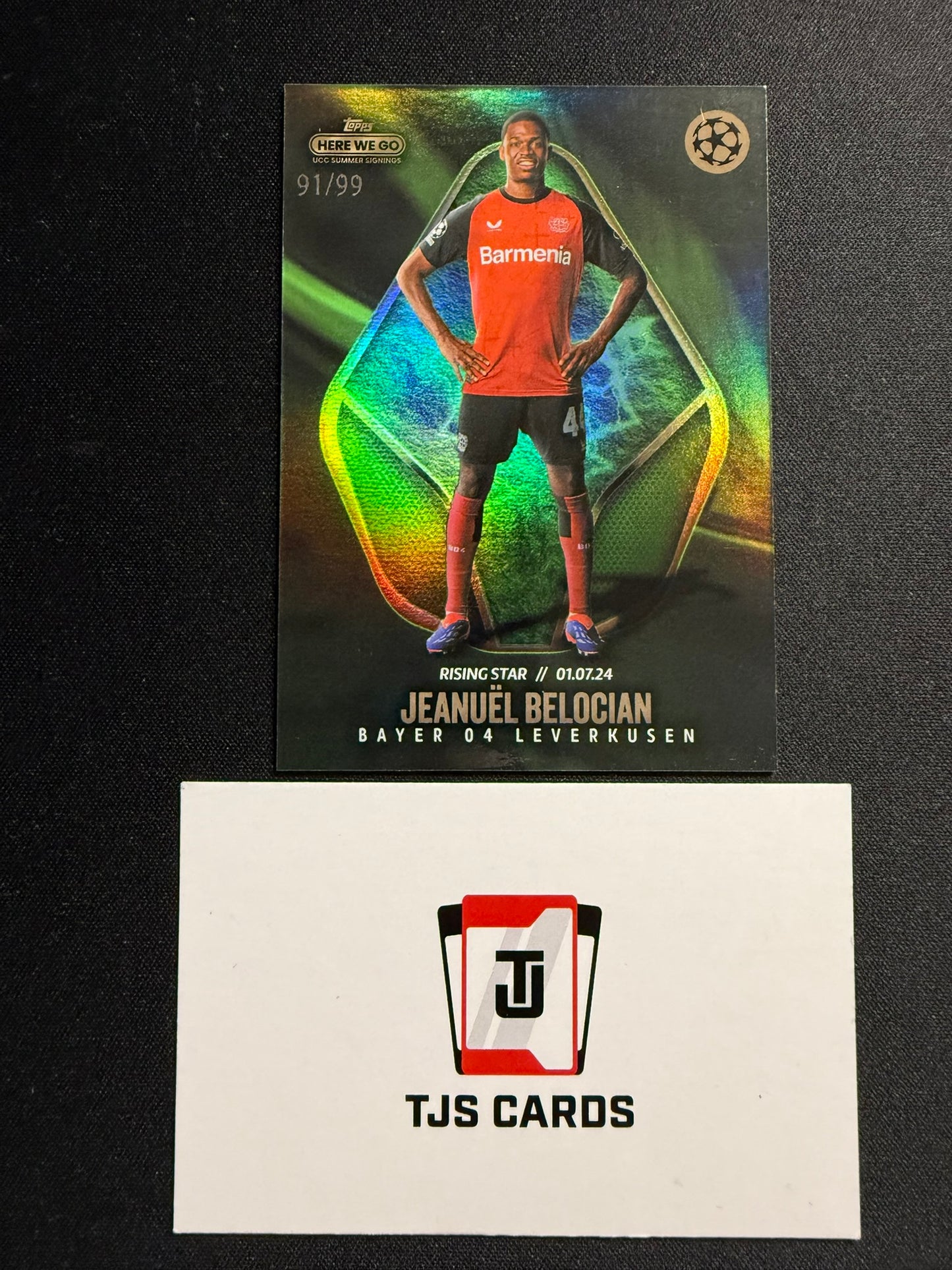 Jeanuel Belocian - Green /99 - TOPPS Summer Signings 2023/24