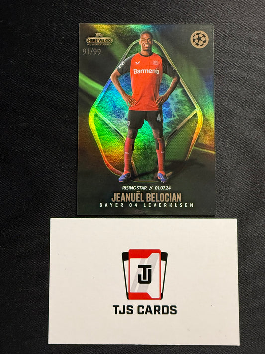 Jeanuel Belocian - Green /99 - TOPPS Summer Signings 2023/24