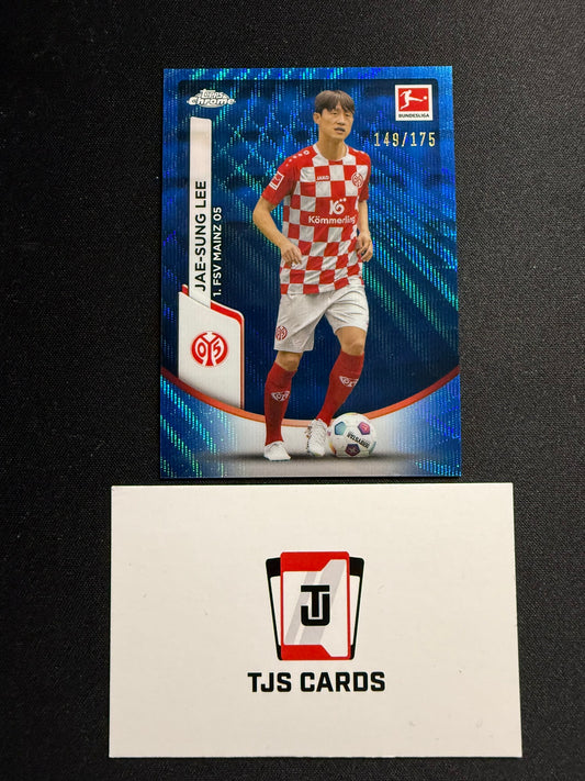 Jae-Sung Lee - Blue Wave /175 - TOPPS Bundesliga Chrome 2023/24