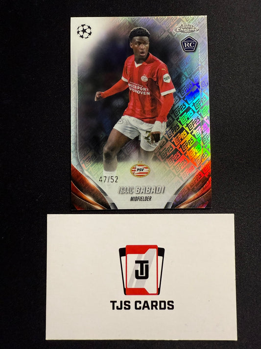 Isaac Babadi - Rookie Toppsfractor /52 - TOPPS Chrome UCC 2023/24