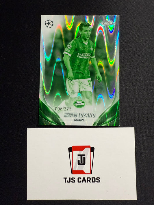 Hirving Lozano - Night Vision Ray Wave /225 - TOPPS Chrome UCC 2023/24
