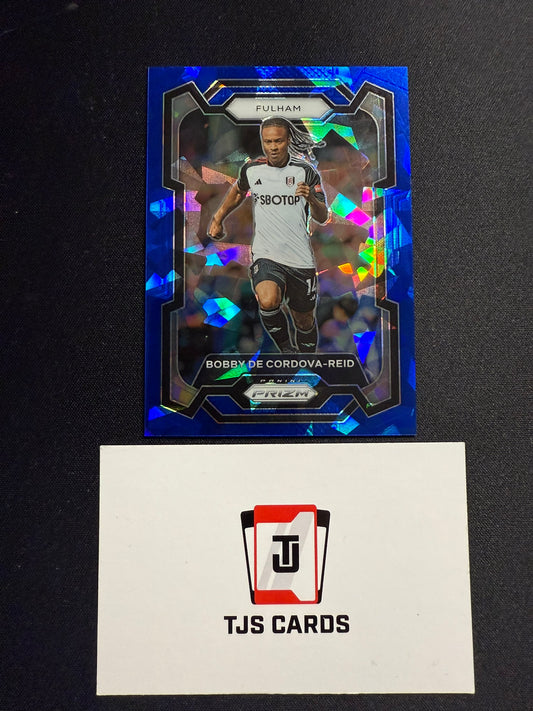 Bobby De Cordova-Reid - Blue Cracked Ice /75 - Panini Prizm Premier League 2023/24
