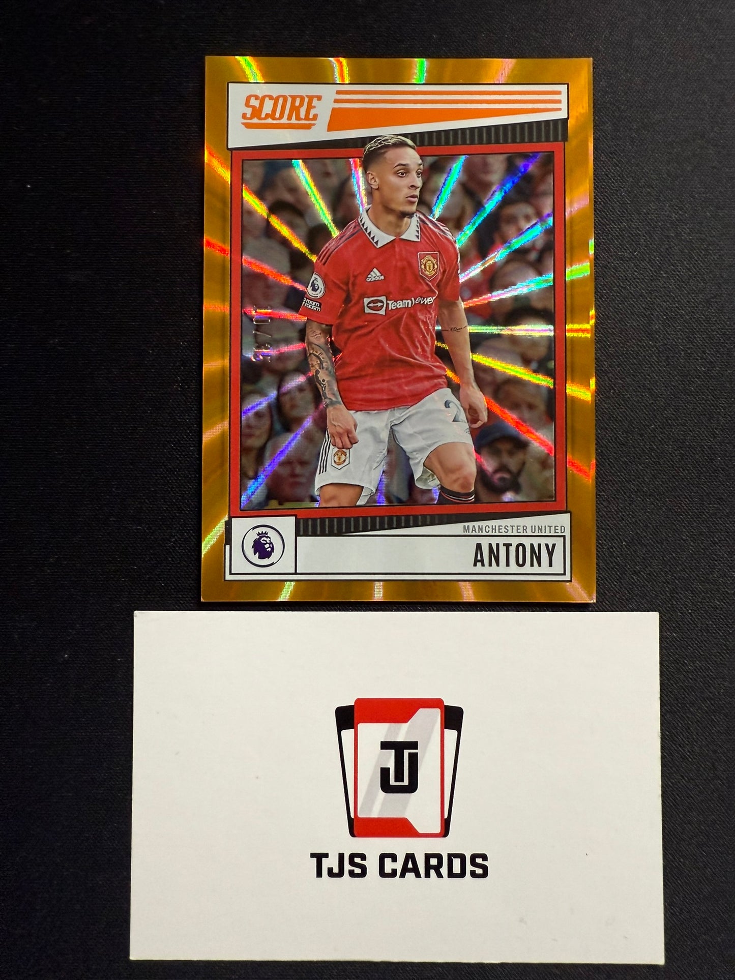 Antony - Orange Lazer /35 - Panini Score Premier League 2022/23