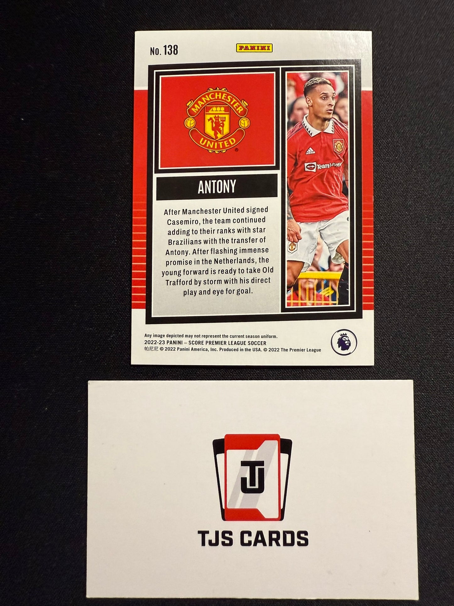 Antony - Orange Lazer /35 - Panini Score Premier League 2022/23