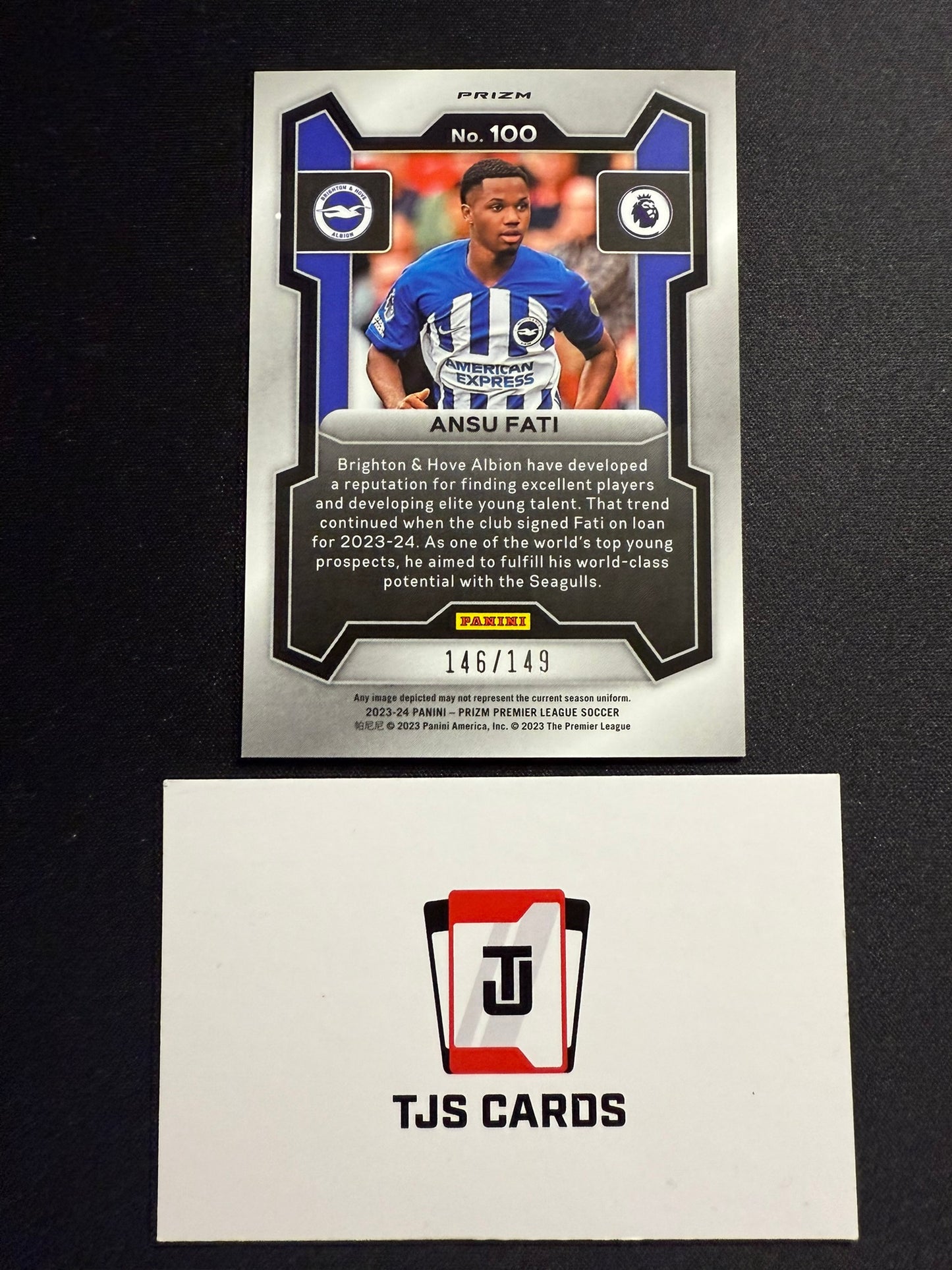 Ansu Fati - Pink Disco Breakaway /149 - Panini Prizm Premier League 2023/24