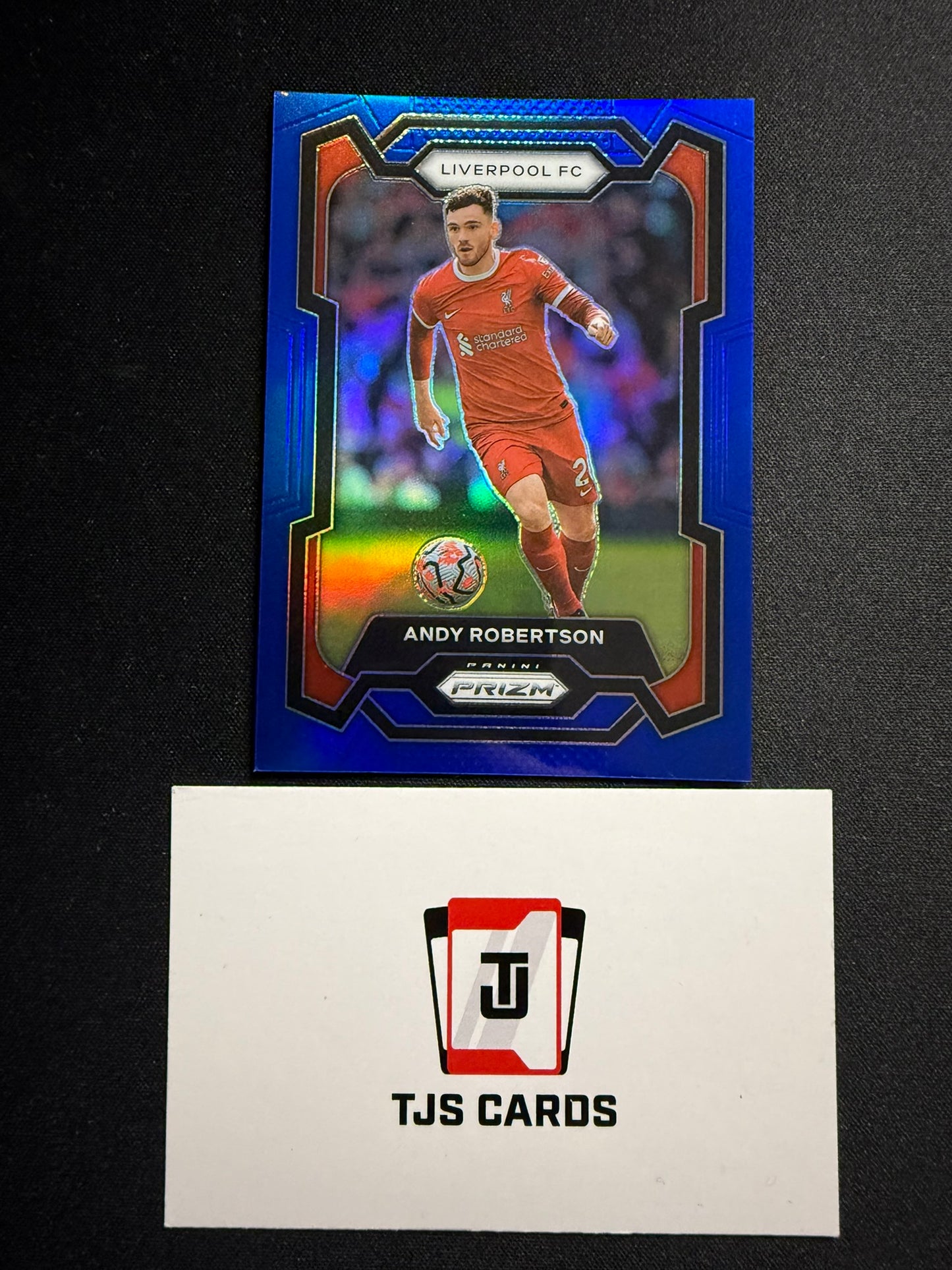 Andy Robertson - Blue /299 - Panini Prizm Premier League 2023/24