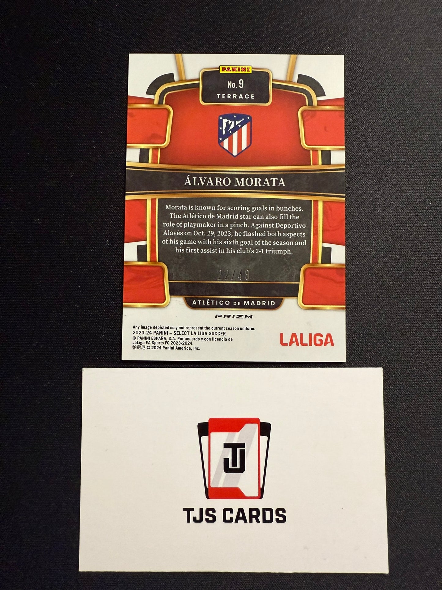 Alvaro Morata - Orange /49 - Panini Select La Liga 2023/24
