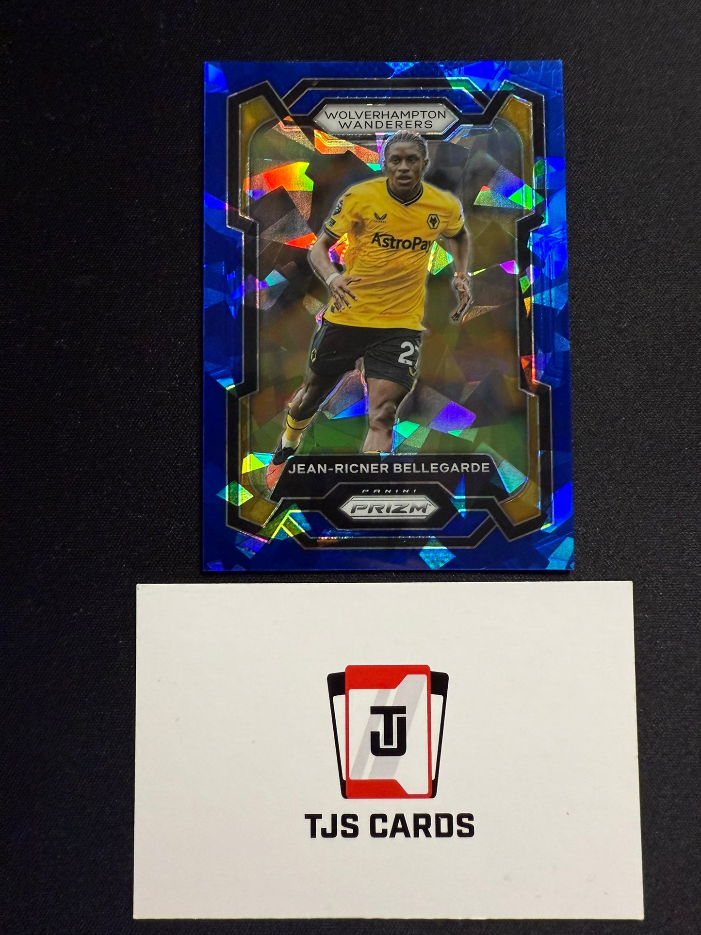 Jean-Ricner Bellegarde - Blue Cracked Ice /75 - Panini Prizm Premier League 2023/24