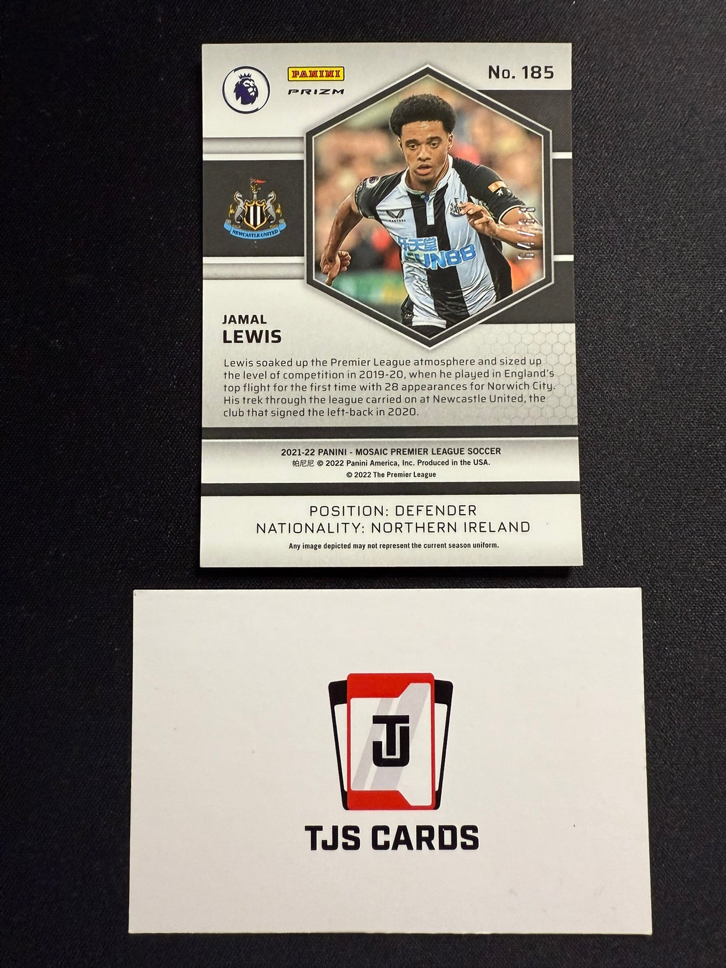 Jamal Lewis - Red & Gold /88 - Panini Mosaic Premier League 2021/22