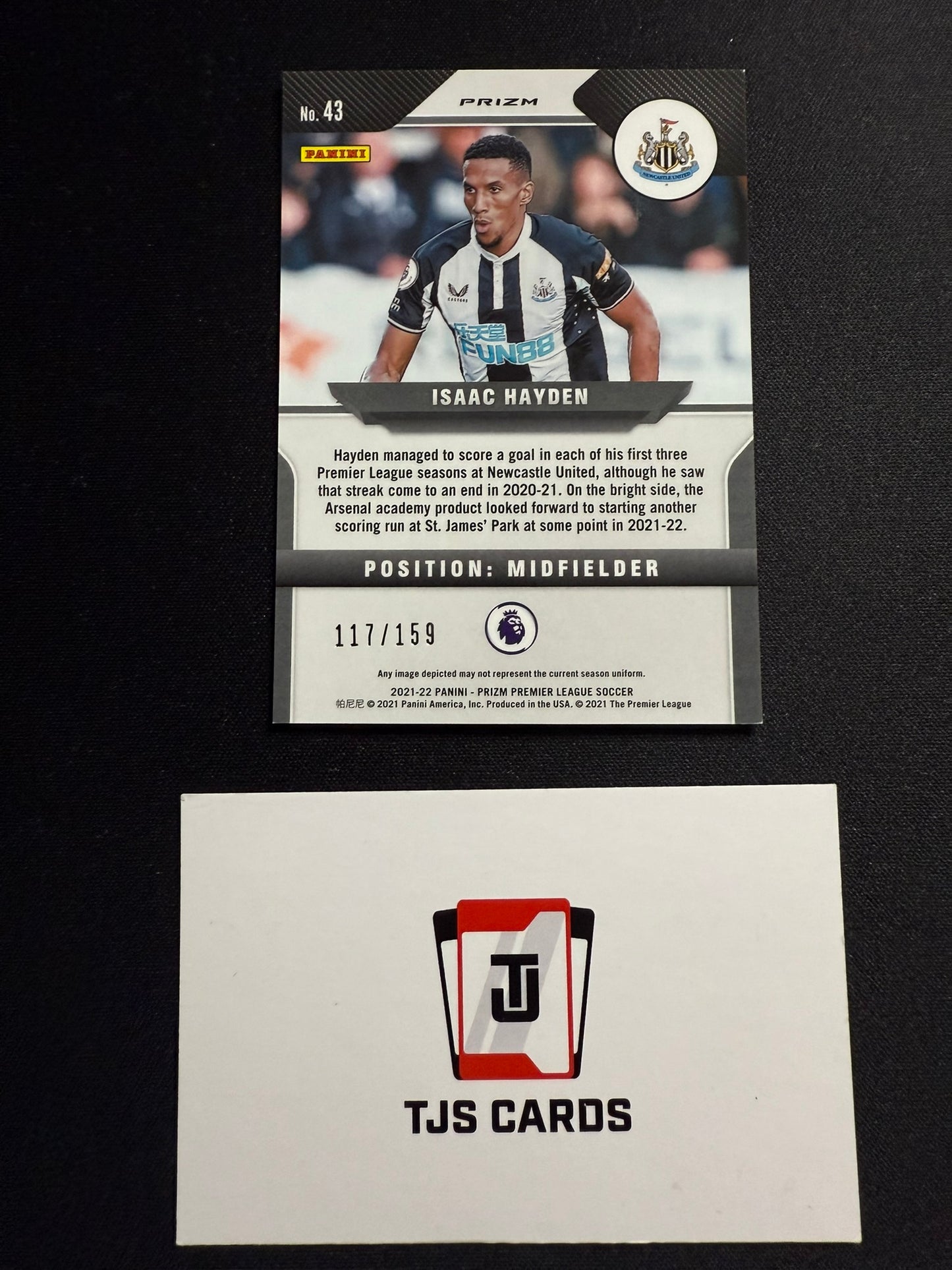 Isaac Hayden - Red Mojo /159 - Panini Prizm Premier League 2021/22