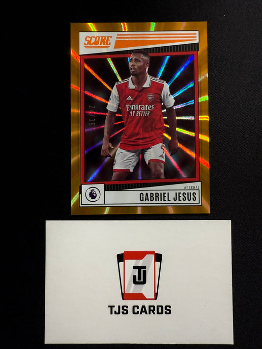 Gabriel Jesus - Orange Laser /35 - Panini Score Premier League 2022/23