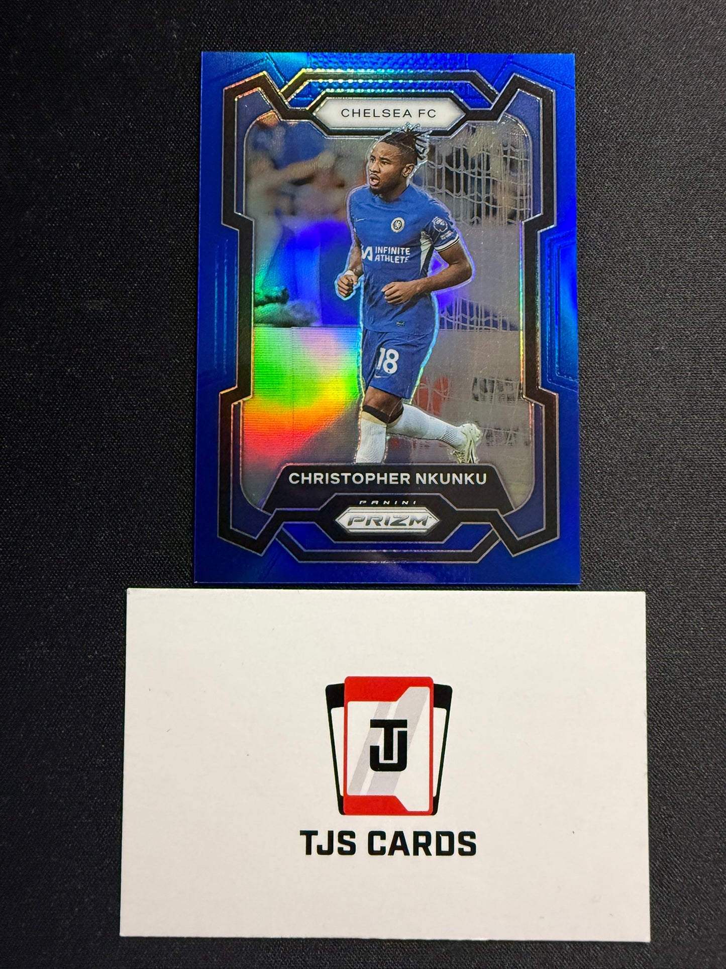 Christopher Nkunku - Blue /299 - Panini Prizm Premier League 2023/24