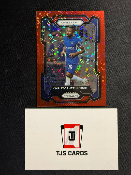 Christopher Nkunku - Red Disco Breakaway /49 - Panini Prizm Premier League 2023/24
