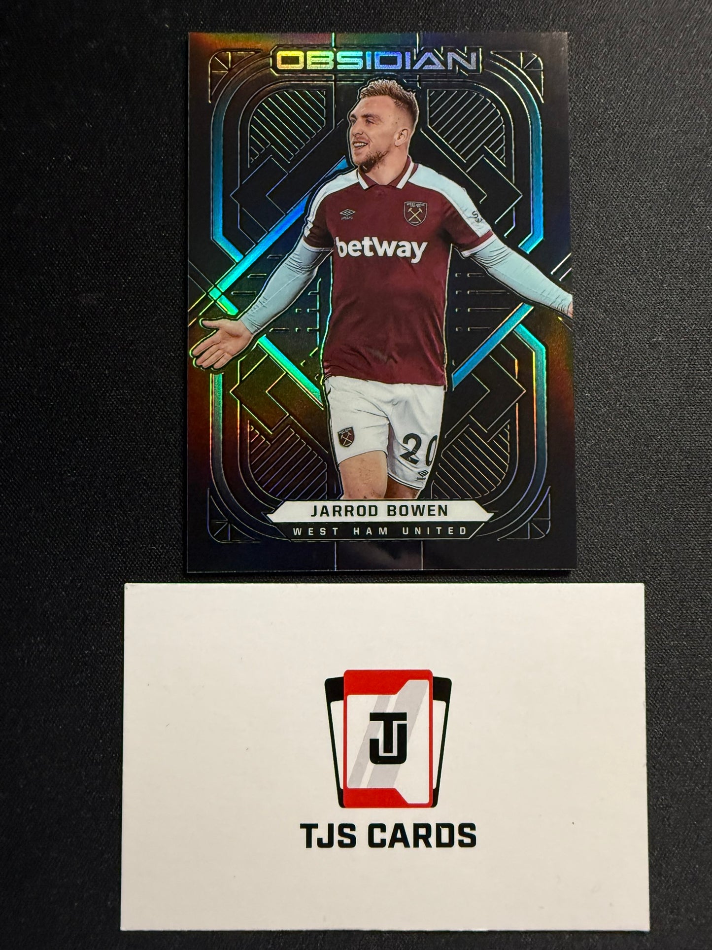 Jarrod Bowen - Blue Electric Etch /12 - Panini Obsidian 2021/22