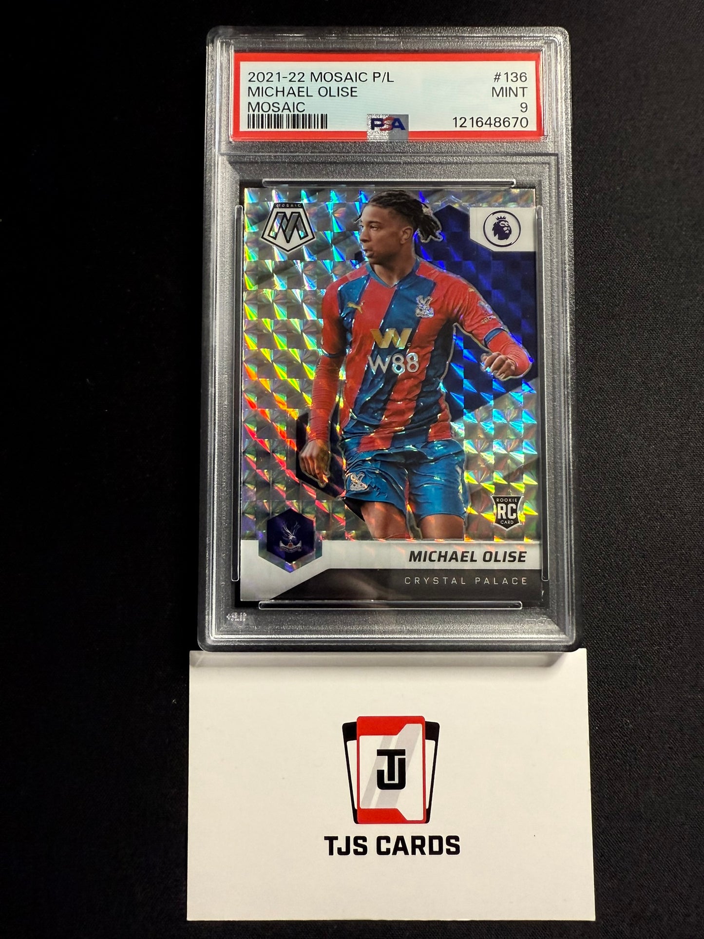 Michael Olise - PSA 9 - Rookie - Panini Mosaic Premier League 2021/22