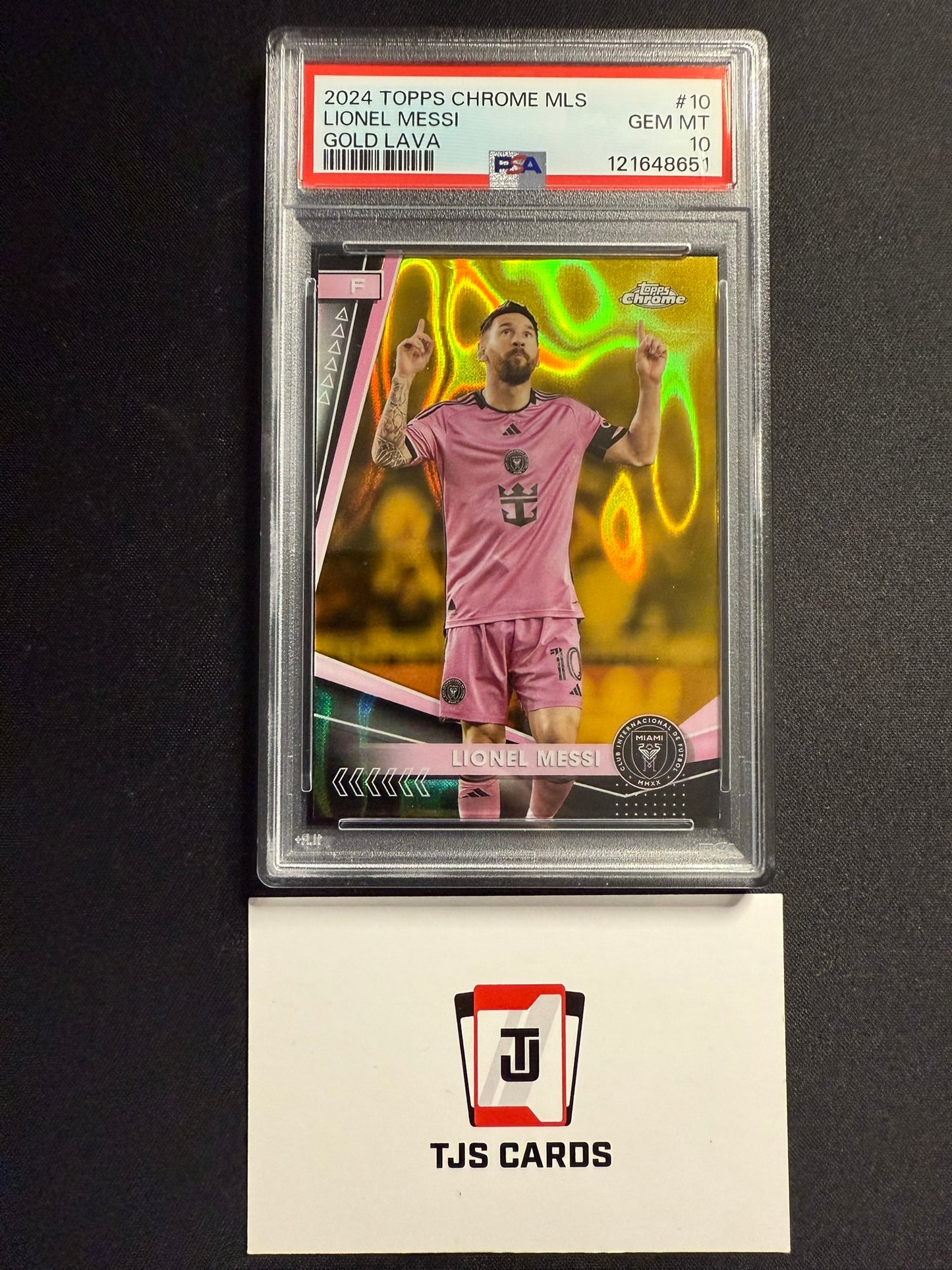 Lionel Messi - PSA 10 - Gold Lava SP - TOPPS MLS Chrome 2024