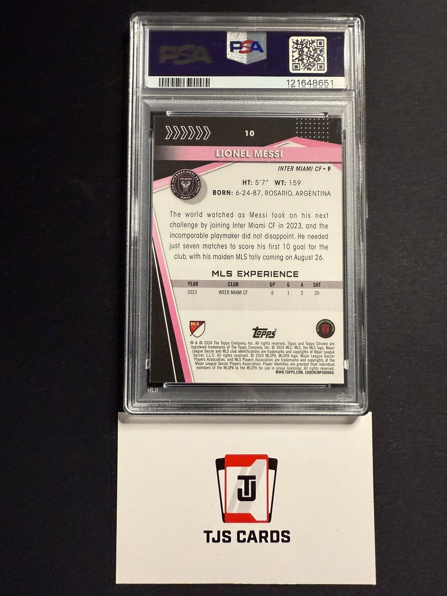 Lionel Messi - PSA 10 - Gold Lava SP - TOPPS MLS Chrome 2024