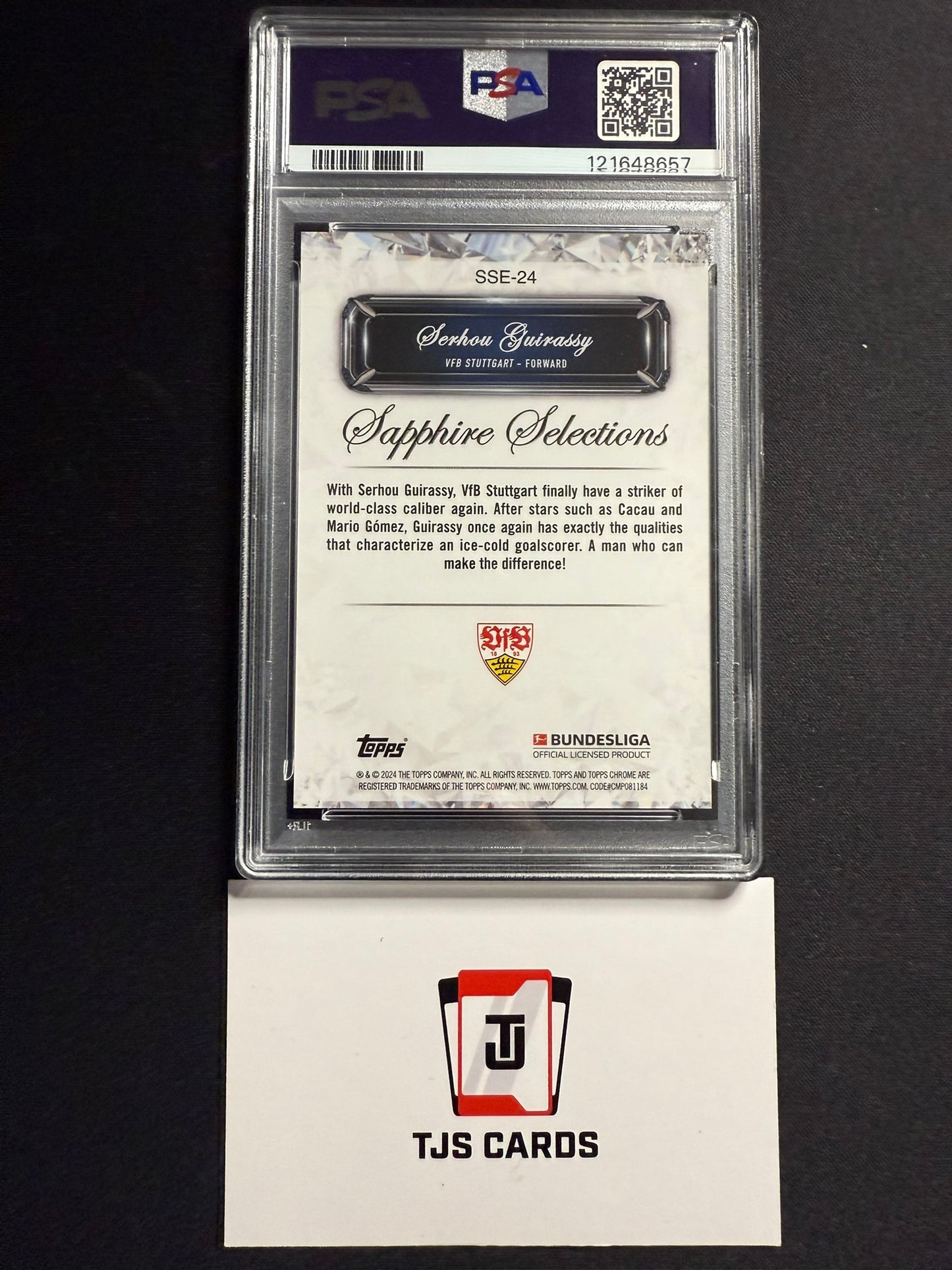 Serhou Guirassy - PSA 10 - Sapphire Selections Orange /25 - TOPPS Bundesliga Sapphire 2023/24