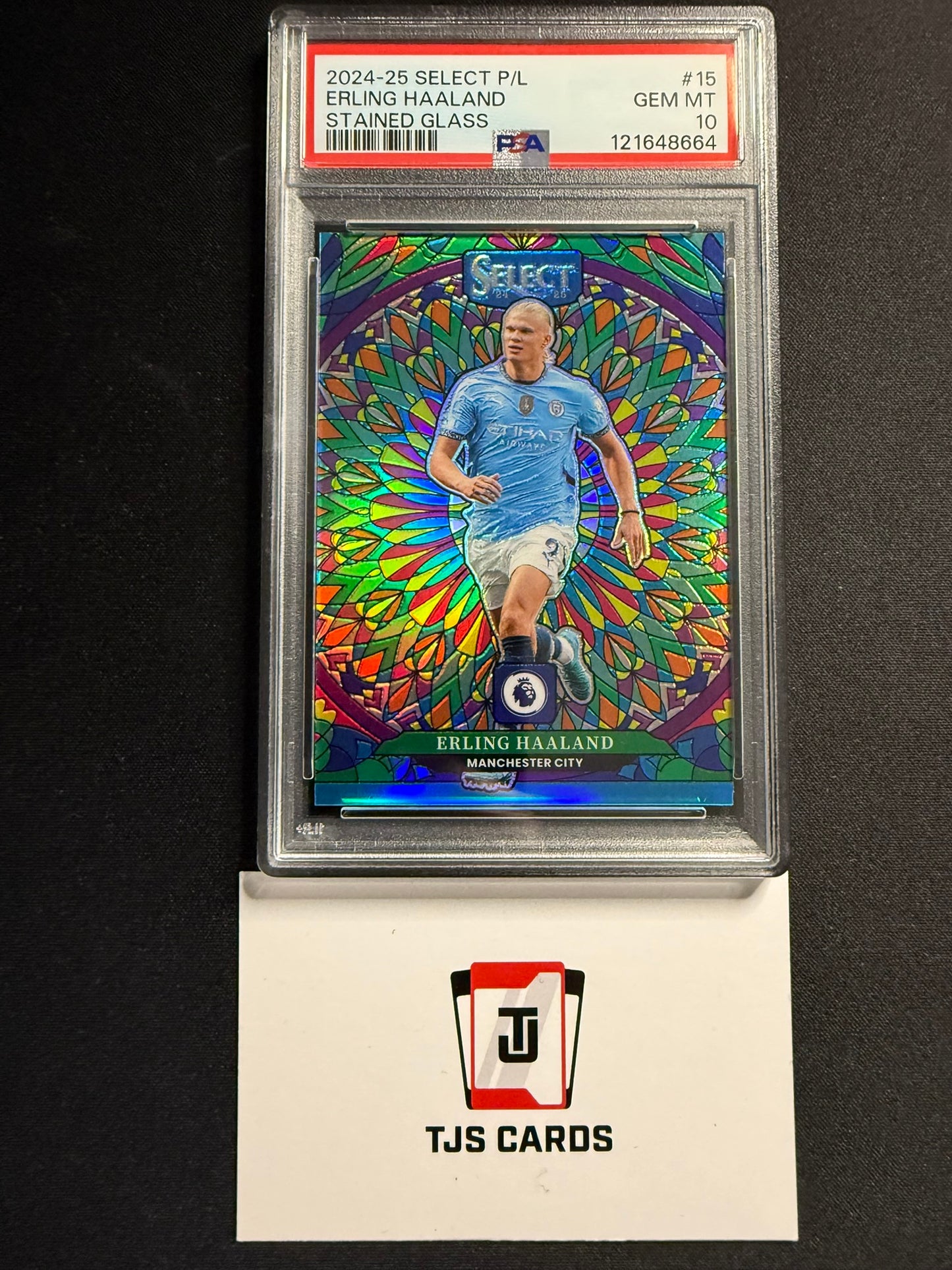 Erling Haaland - PSA 10 - Stained Glass SSP - Panini Select Premier League 2024/25
