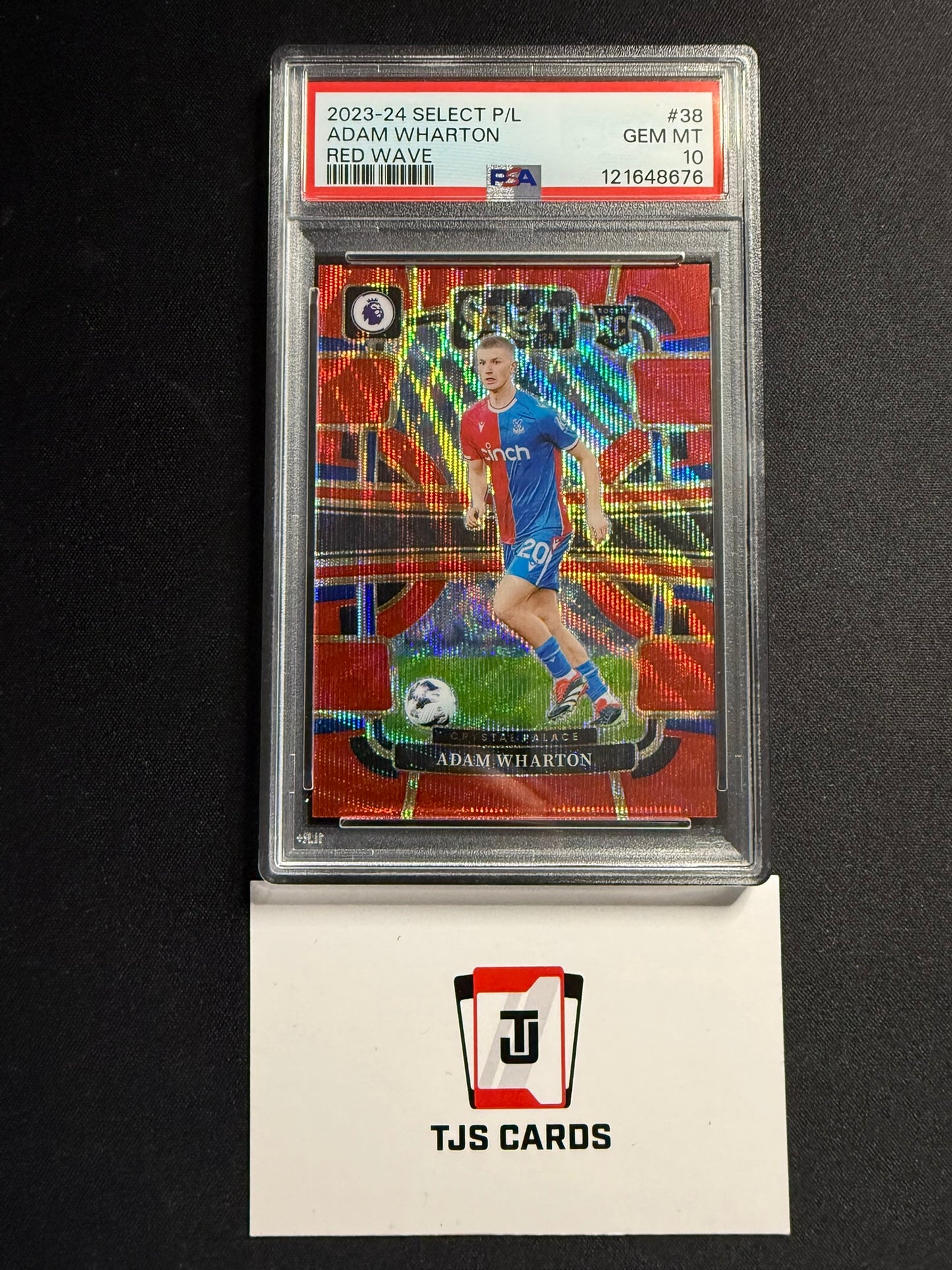 Adam Wharton - PSA 10 - Rookie Red Wave /149 - Panini Select Premier League 2024/25